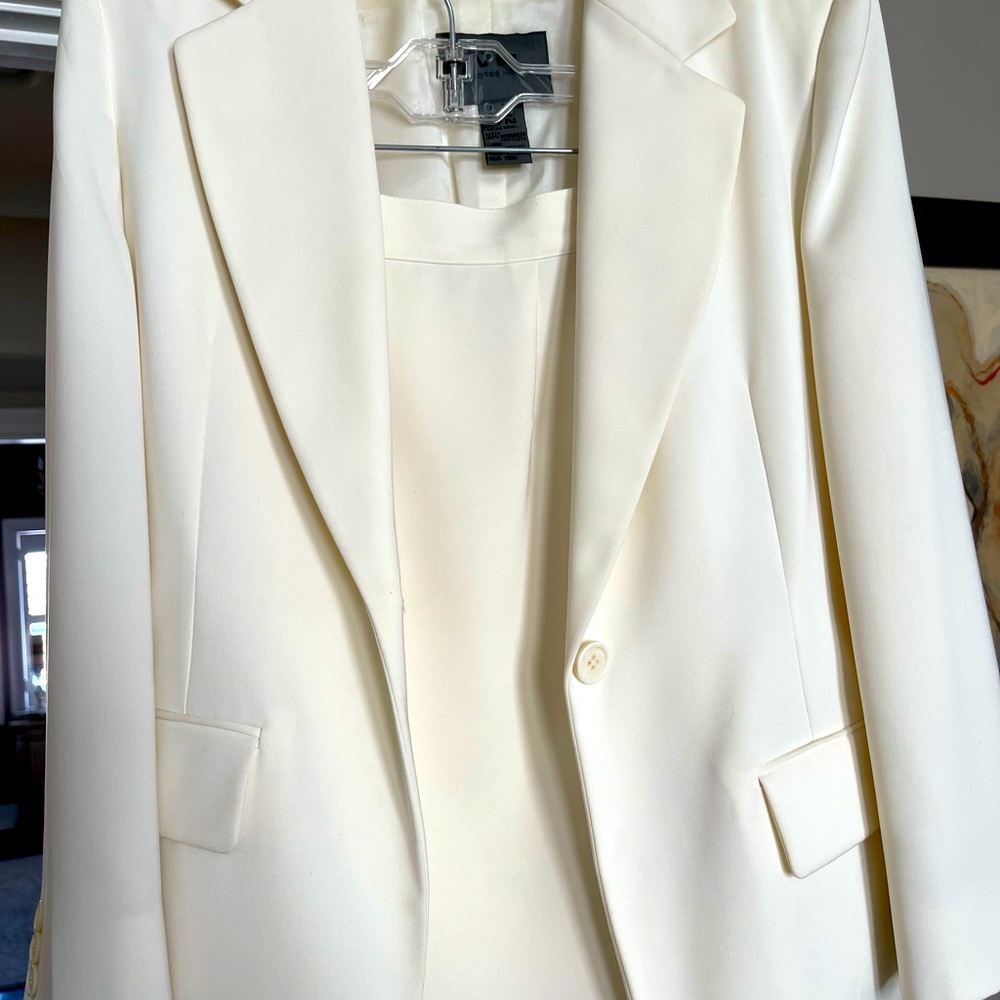 Cream two piece suit